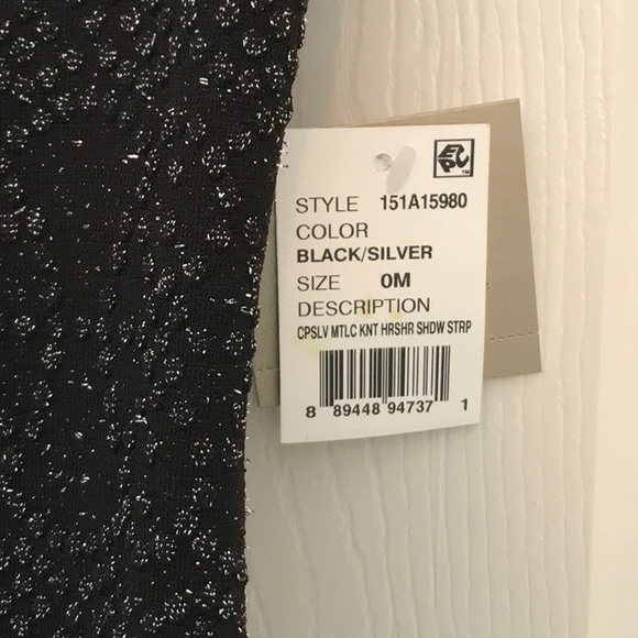 AIDAN MATTOX STRETCH KNIT FIT FLAIRE V NECK DRESS - Picture 5 of 8